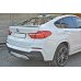 Накладка сплиттер центральная на задний бампер вариант 2 на BMW X4 F26 M-Paket